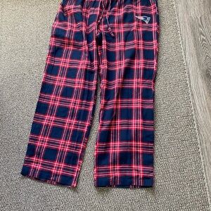 New England Patriots Plaid Lounge Pants with Logo sz XLwomens